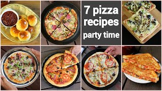 7 mind blowing indian pizza recipes | घर पर पिज़्ज़ा बनाने की विधि | fusion pizza recipes collection