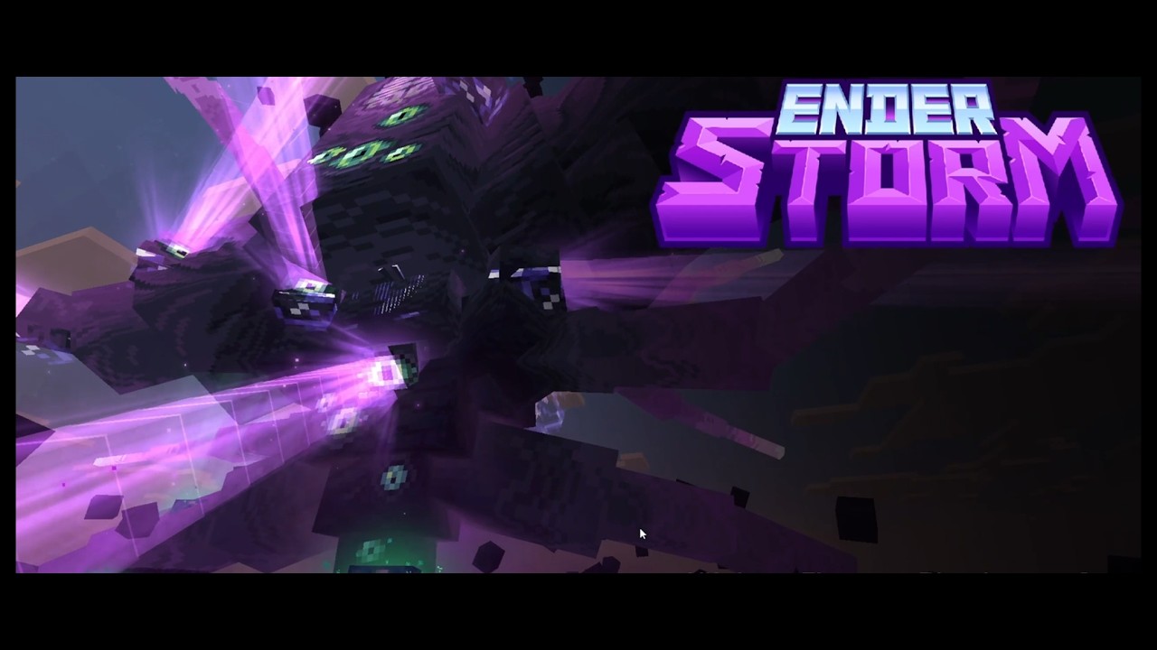 destroying the ender storm minecraft bedrock edition ender storm addon ...