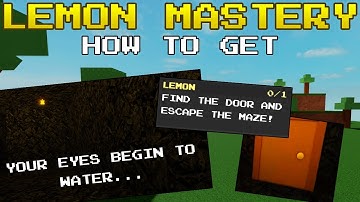 Ability Wars | How to get LEMON MASTERY | Roblox