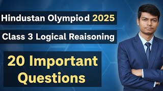 Hindustan Olympiad 2025 🔥 Class 3 Logical Reasoning Sample Paper Solution by @AyushConnection 
