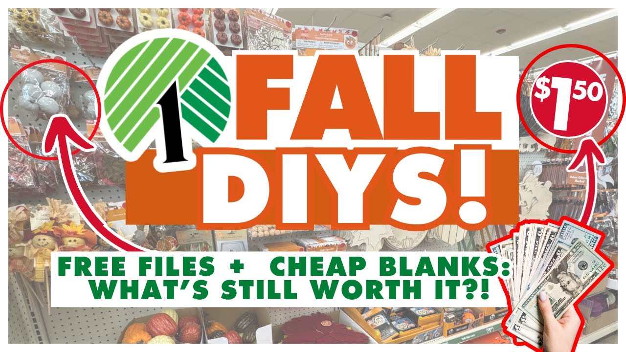 Эти ДЕШЕВЫЕ товары Dollar Tree (даже с учетом роста цен!) станут САМЫМИ МИЛЫМИ осенними украшения...