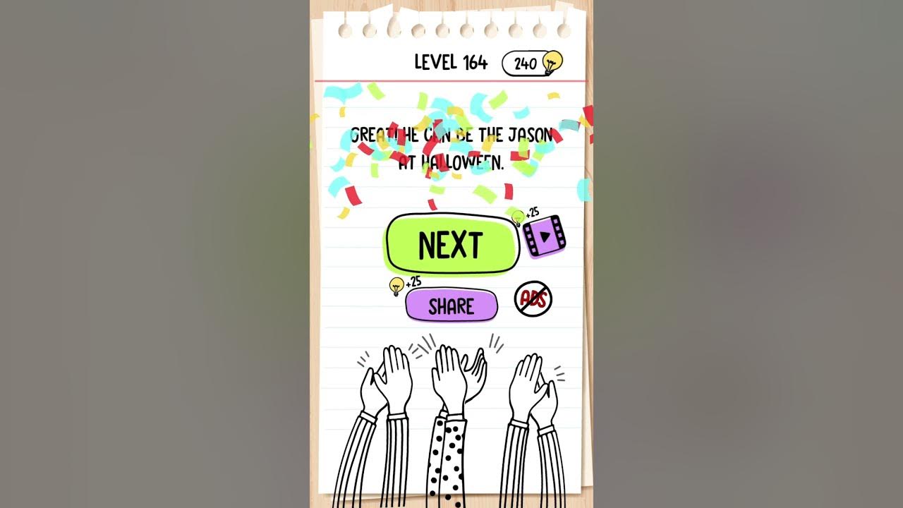 Brain test level 164 - YouTube