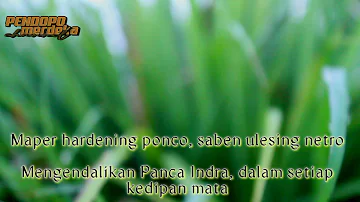 lirik dan arti kidung wahyu kolosebo #lagujawa #pendopomerdeka