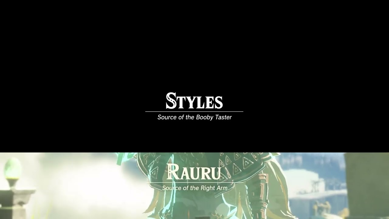 Zelda TOTK Rauru Title Text Effect | After Effects