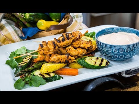 Grilled Spicy Lime Chicken Skewers - Home & Family