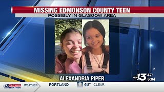 Missing Edmonson County teen potentially in Glasgow area