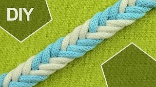 DIY: Easy 6-Strand Flat Arrow Braid in 2 colors DIY: Easy 6-Strand Flat Arrow Braid in 2 colors