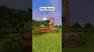 Park bench in Minecraft Tutorial #shorts