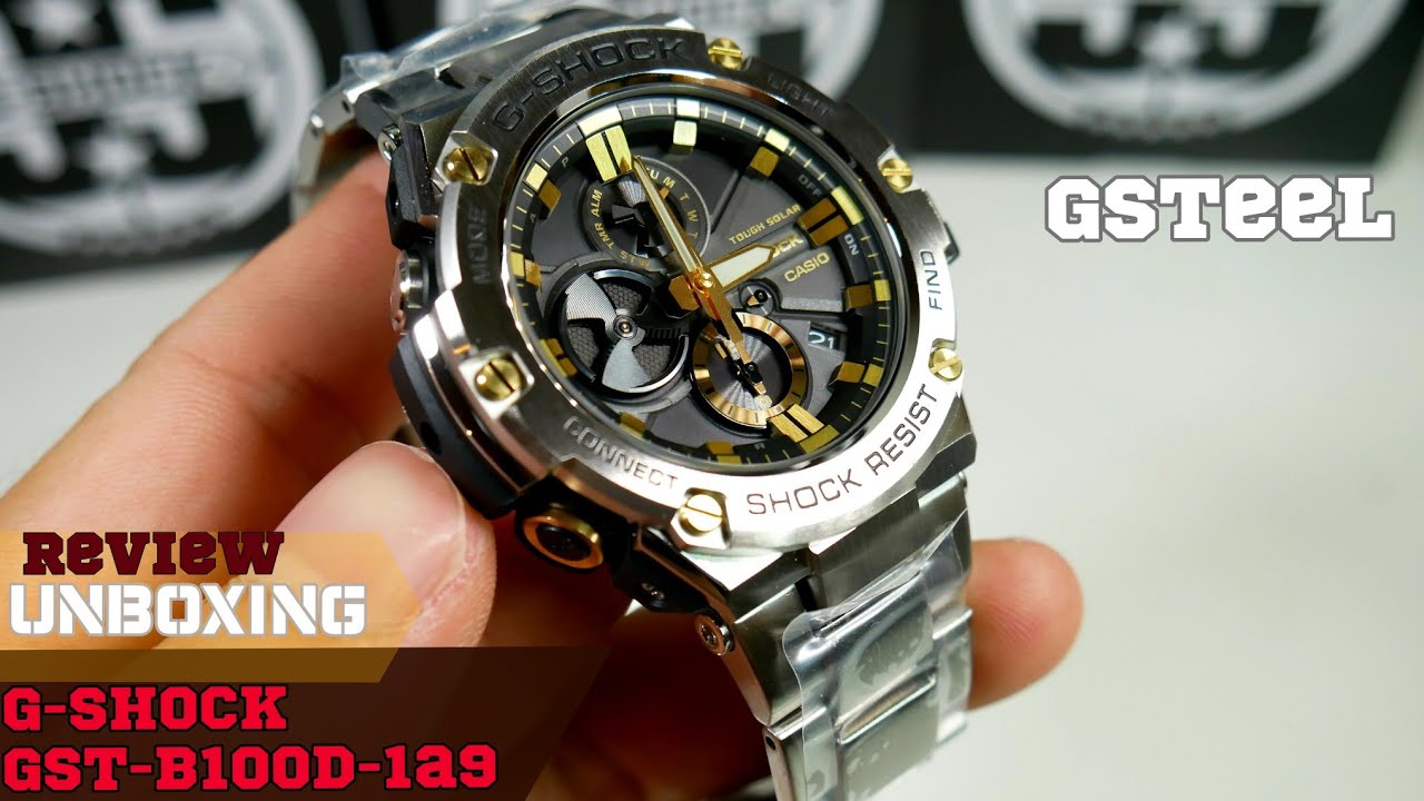 Casio G-Shock G-Steel GST-B100D-1A9 - YouTube