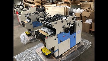 2 COLOR OFFSET PRINTING MACHINE SATELLITE TYPE MANUAL MODEL 16X22 SIZE ZR56IISX2 DISPLAY -ZONGRUI