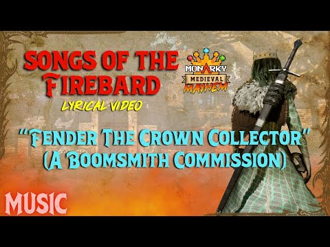 Monarky | "The Firebard" Lyric Video - "Fender The Crown Collector" (A Boomsmith Commission)