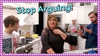 FAMILY ARGUMENTS! REAL LIFE DINNER ROUTINE!