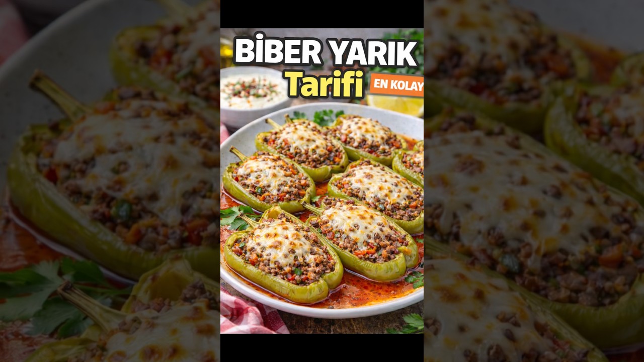 Biber Yarıklı Karnıyarık Tarifi | Fırında Kaşarlı Kolay Ana Yemek#dolmatarifi#ramazantarifleri#tarif Biber Yarıklı Karnıyarık Tarifi | Fırında Kaşarlı Kolay Ana Yemek#dolmatarifi#ramazantarifleri#tarif