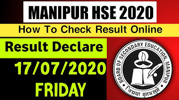 COHSEM 12th Result 2020: Manipur HSE Results to be Declared Today|How to check online|Cohsem Manipur