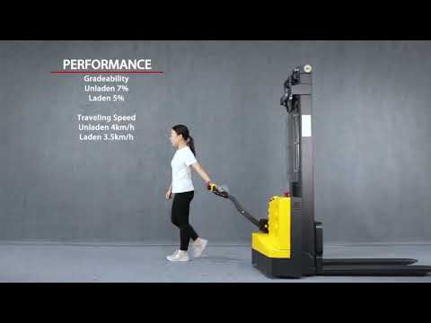 Intelligent Light Duty Motorized Pallet Stacker, How to Operate Electric Stacker Forklift