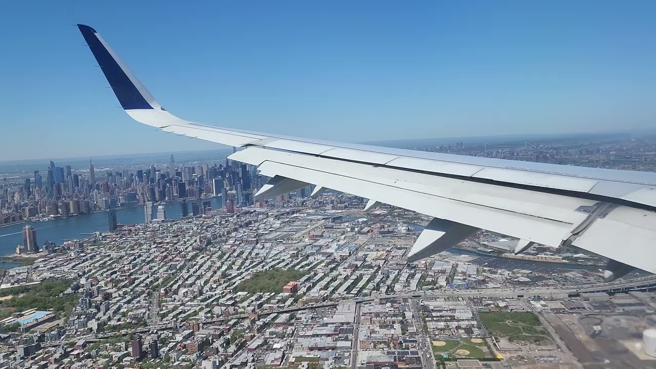 Windy Landing at New York's LaGuardia Airport runway 4 on Jetblue Flt 698 from KMCO. May 10, 2022.
