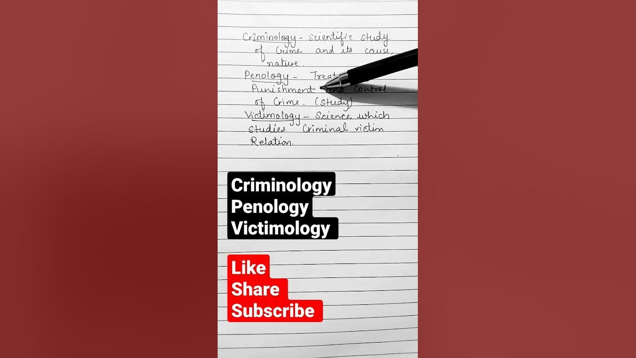 what-is-criminology-penology-victimology-criminology-youtube