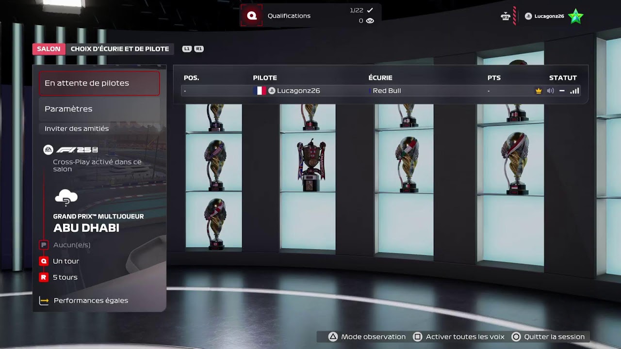 Open Lobby F1 25