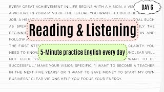 5-Minute English Reading and Listening Exercise: A Brief Article | Living with Clarity and Purpose
