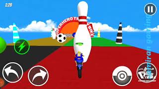 Spider Tricky Bike stunt Race 😊☺                  like and subscribed screenshot 2