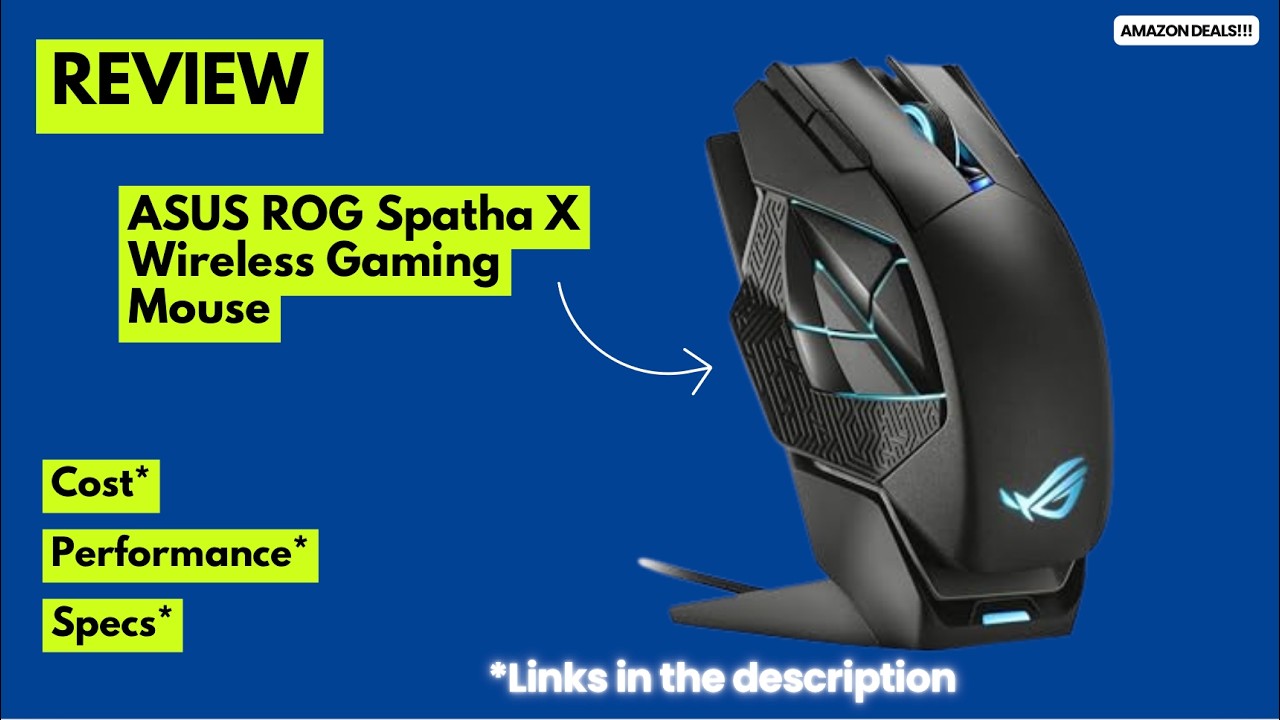 ASUS ROG Spatha X Review 🔥 19K DPI Wireless MMO Mouse with 12