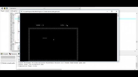 CLASSIC SNAKE GAME IN C PROGRAMMING WITH SOURCE CODE