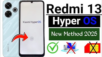 Redmi 13 HyperOs Android 14/15 FRP Bypass/Unlock Google Account Lock | No Second Space | Without PC