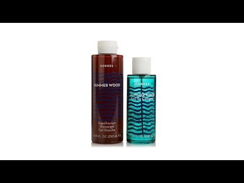 Korres Summer Wood Eau de Cologne Shower Gel Duo