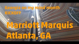 Elevator trio: Otis traction elevators at the Marriott Marquis in Atlanta, GA