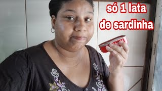 almoço simples só usei 1 única lata de sardinha 🥺