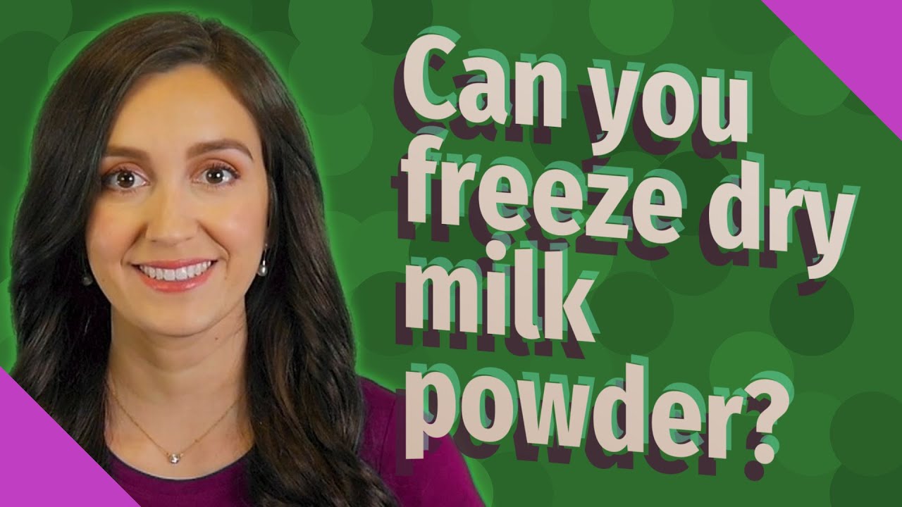 Can you freeze dry milk powder? YouTube