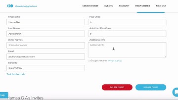 Managing guests (web dashboard)