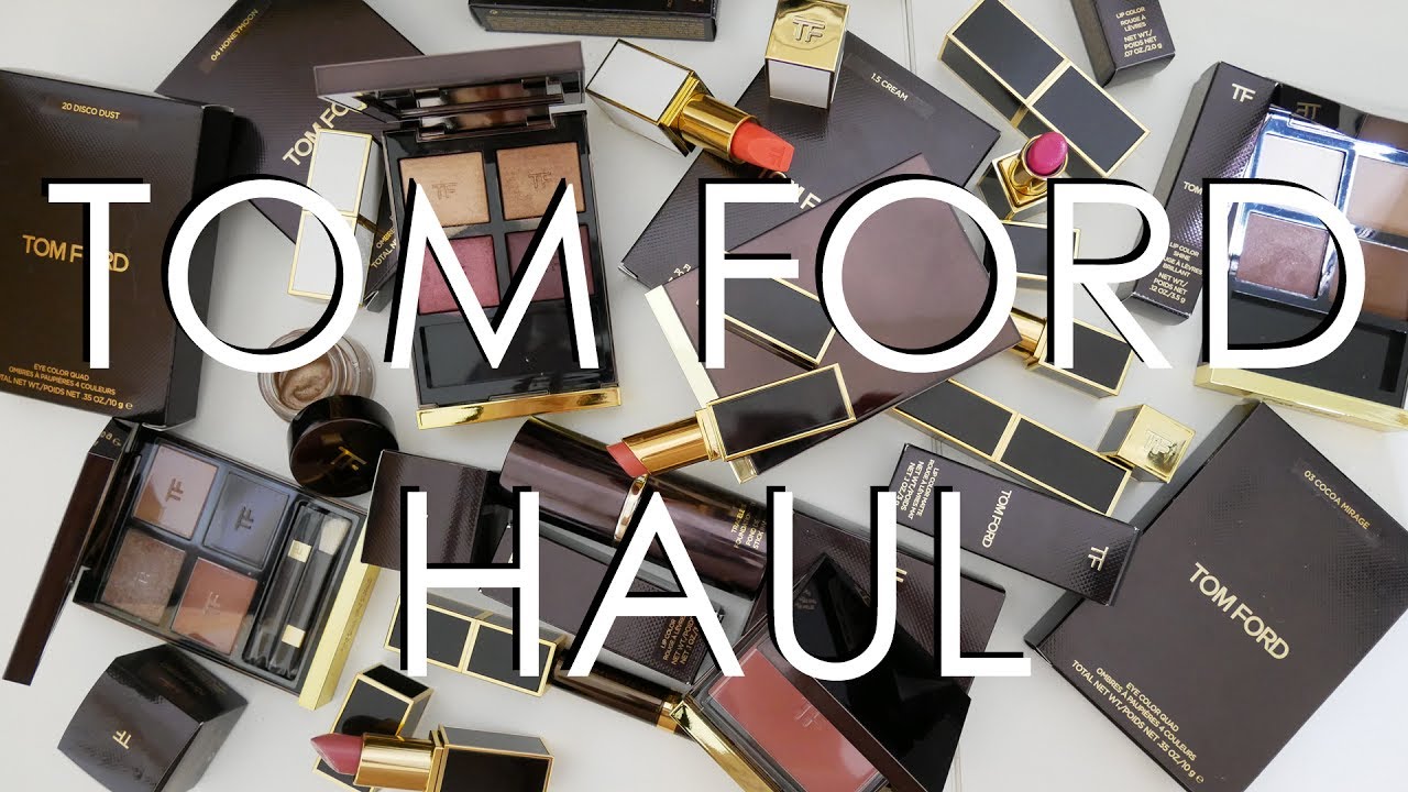 四萬元的開箱😱😱 TOM FORD彩妝試色+實測  $1184 TOM FORD HAUL