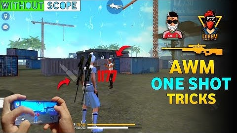 Awm without scope one shot trick with handcam 🔥🔥|| Axe ff awm one shot trick 🤯