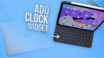How to Add a Clock Widget on iPad (tutorial)
