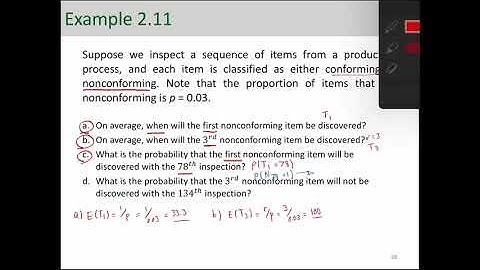 Negative Binomial Example (Part 1)