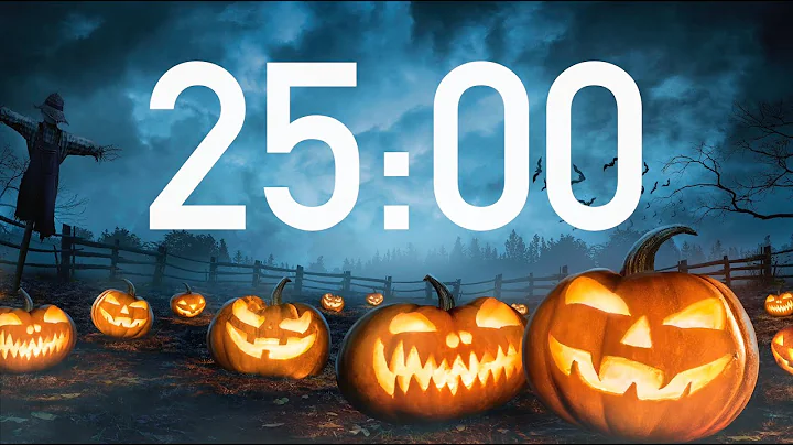 Halloween Timer 25 Minutes with Spooky Music (4K)