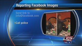 Photos on Facebook show man holding gun to child's head