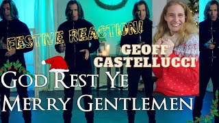 FESTIVE REACTION! Geoff Castellucci, God Rest Ye Merry Gentlemen #GeoffCastellucci #BassSinger #Xmas