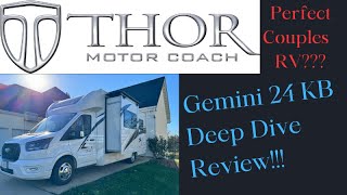 Thor Gemini 24KB Deep Dive Review.  #thor #gemini #rv #rvreview #camping #motorhome #fordtransit
