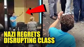 WATCH: Nazi Male-Karen Storms College Class, Instantly Regrets It