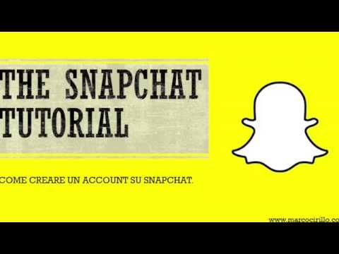 Snapchat Tutorial - Come creare un account Snapchat da zero.