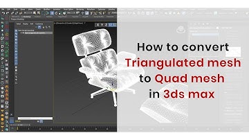 Quad Mesh Tutorial in 3ds Max: Clean Up Triangles with One Click! By CG VIZ STUDIO