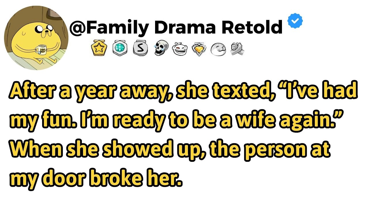 After a year away, she texted, “I’ve had my fun. I’m ready to be a wife again.” When //Familydrama