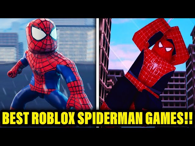 TOP 5 MELHORES JOGOS SPIDER-MAN NO ROBLOX! (Top 5 Spider-Man Games