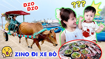 LẦN ĐẦU ZINO ĐI XE BÒ ĂN HẢI SẢN TẠI BIỂN LAGI CỰC HÀI - VÊ VÊ CHANNEL