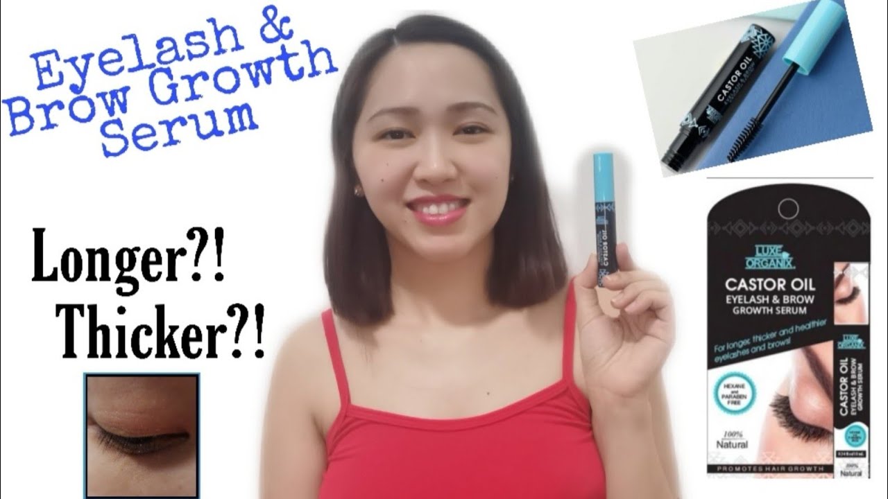 Luxe Organix Castor Oil Eyelash and Brow Growth Serum Review YouTube