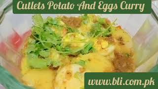 Cutlets Potatoes And Eggs Curry Recipe