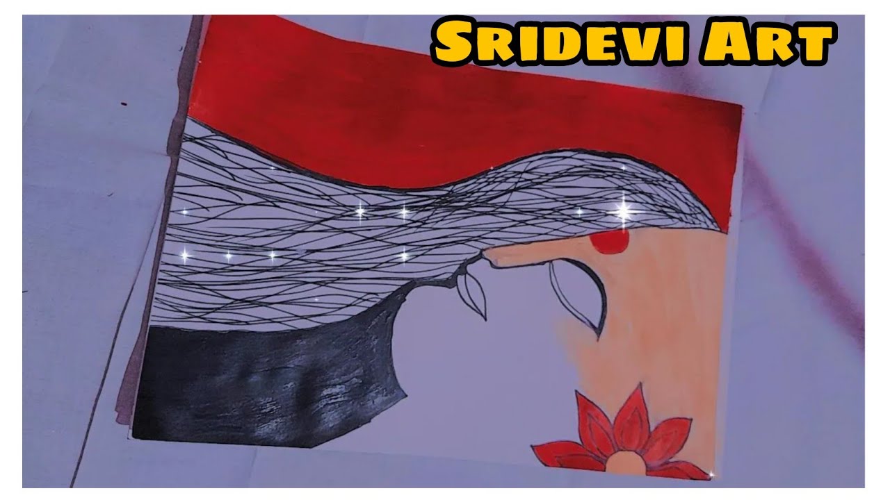 Sridevi Art | Fabric Colour Art 🎨 | Art Video | 