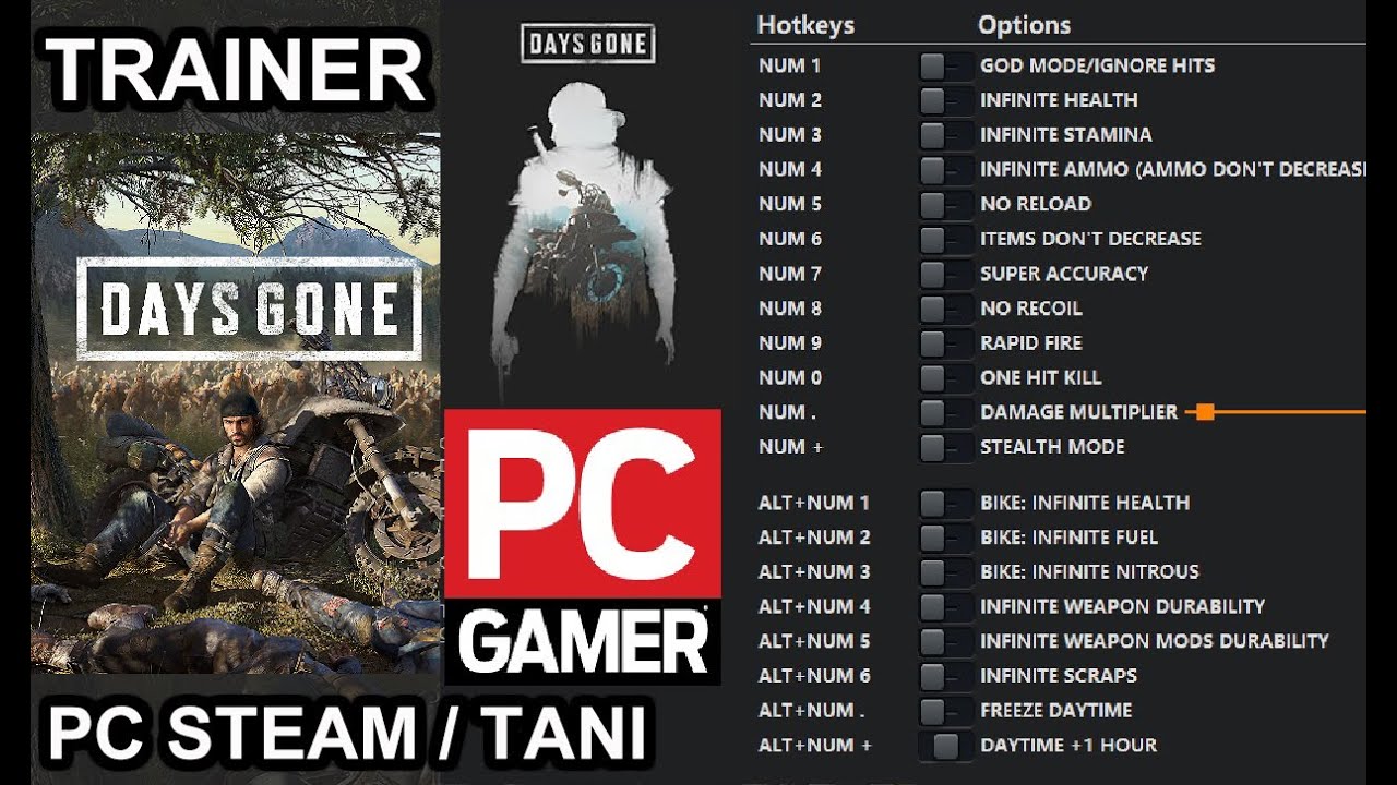 Days Gone Cheats & Trainers for PC